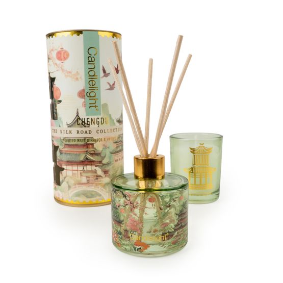 Candlelight - Chengdu Reed Diffuser 50ml &amp; Candle Gift Set