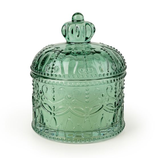 Candlelight - Small Round Embossed Chengdu Candle Jar