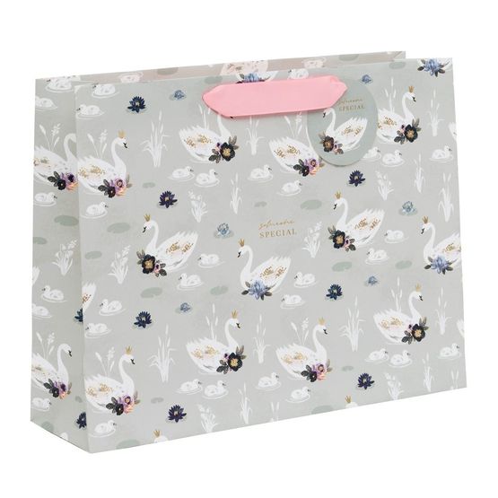 Glick - Landscape Large Gift Bag Swans &amp; Cygnets