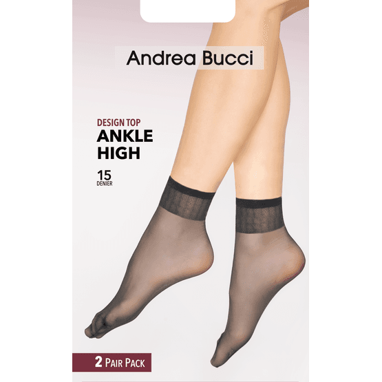 Andrea Bucci - Fancy Top Ankle Highs 2 Pair Pack