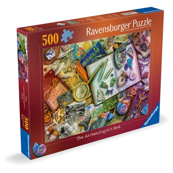 Ravensburger - Aimee Stewart The Archaeologist’s Desk 500 XL Piece Jigsaw Puzzle