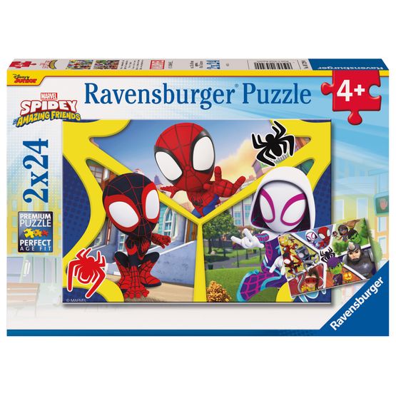 Ravensburger - Spidey &amp; His Amazing Friends 2 x 24 Piece Jigsaw Puzzle