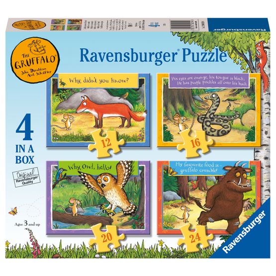 Ravensburger - The Gruffalo 4-in-a-Box Jigsaw Puzzle