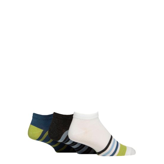 Sockshop - Bamboo Trainer Socks Ocean View 3 Pair Pack