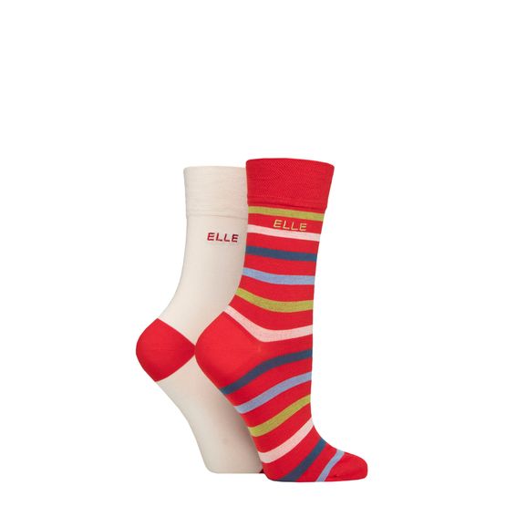 Elle - Bamboo Socks Coastal Joy 2 Pair Pack