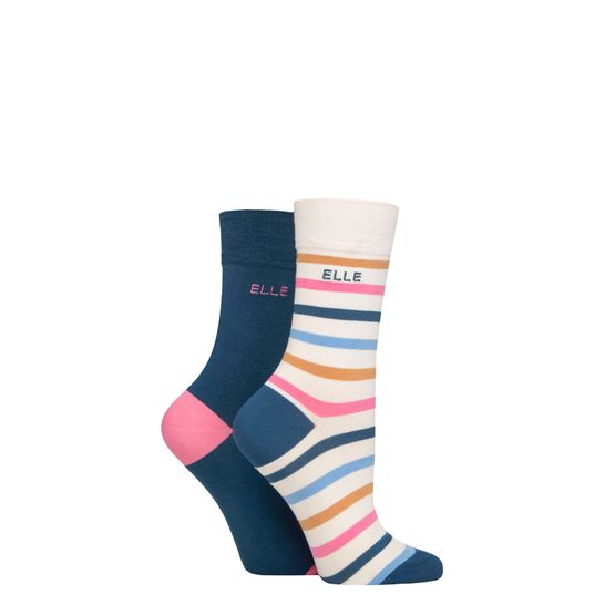 Elle - Bamboo Socks Seafarer 2 Pair Pack