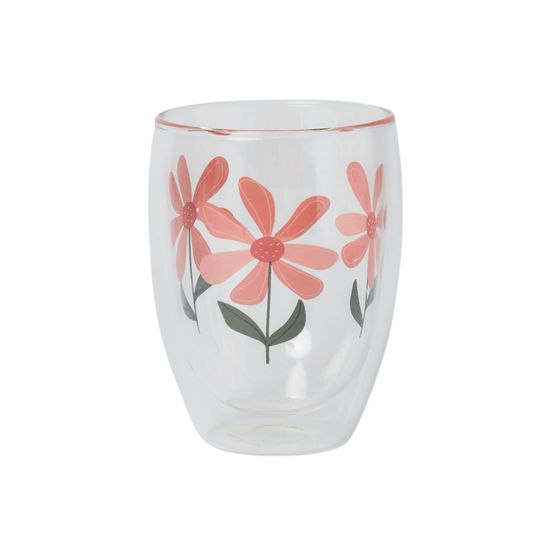 Belly Button Designs - Double Wall Glass Mug Olive