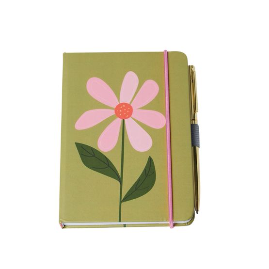 Belly Button Designs - Notebook With Pen Olive
