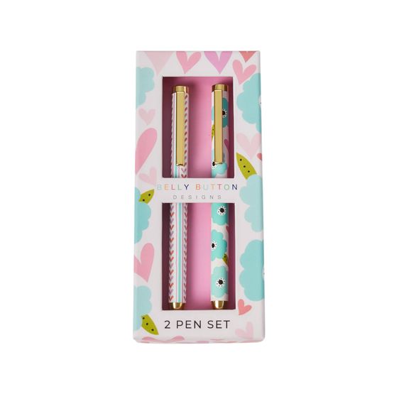 Belly Button Designs - Pen Set Mabel Hearts &amp; Flowers