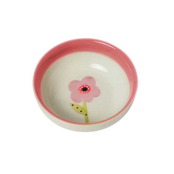 Belly Button Designs - Stoneware Bowl Mabel Mauve Flower