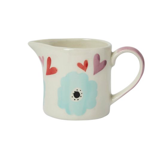 Belly Button Designs - Stoneware Jug Mabel Hearts &amp; Flowers