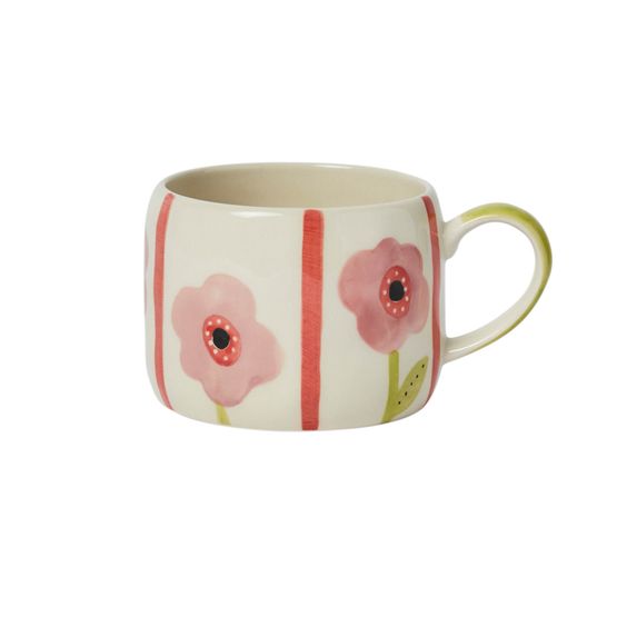 Belly Button Designs - Stoneware Mug Mabel Mauve Flower
