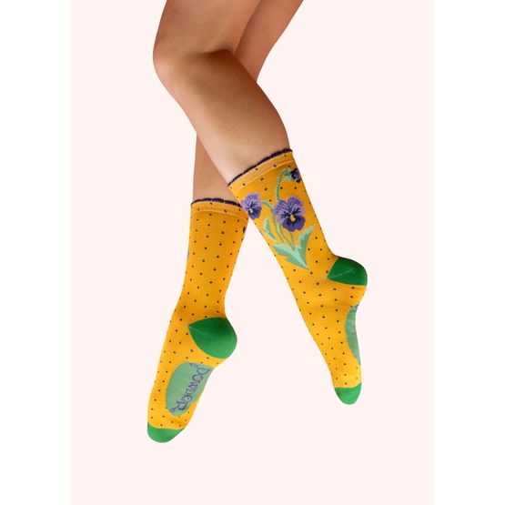 Powder - Ankle Socks Perfect Pansies
