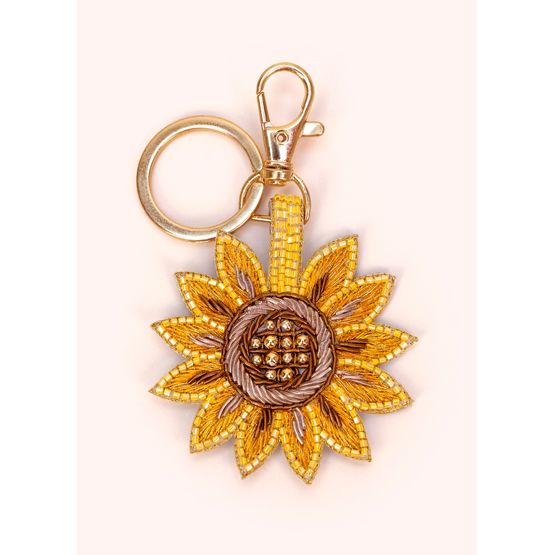 Powder - Beaded Keychain Summer Sunflower