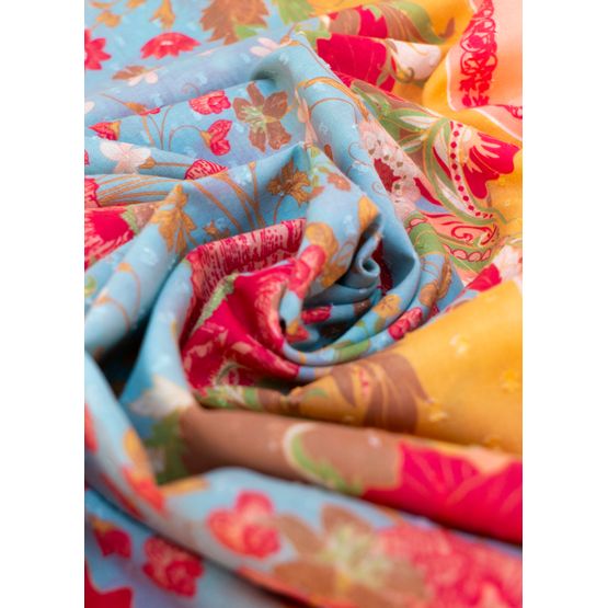 Powder - Scarf Paisley Poppies