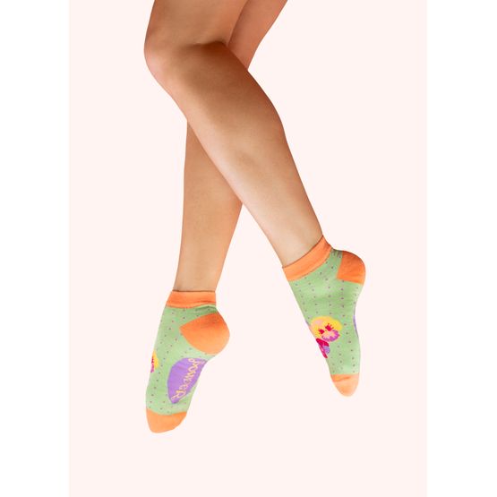 Powder - Trainer Socks Spring Pansies