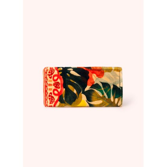 Powder - Velvet Sunglasses Pouch Exotic Leaves