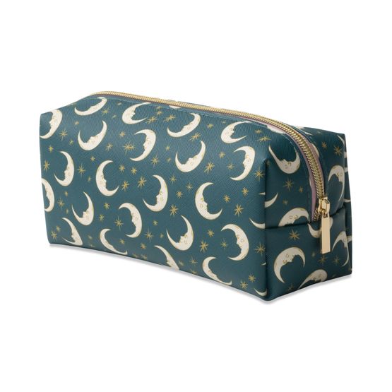 Designworks Ink - Vegan Leather Pouch Teal Moon