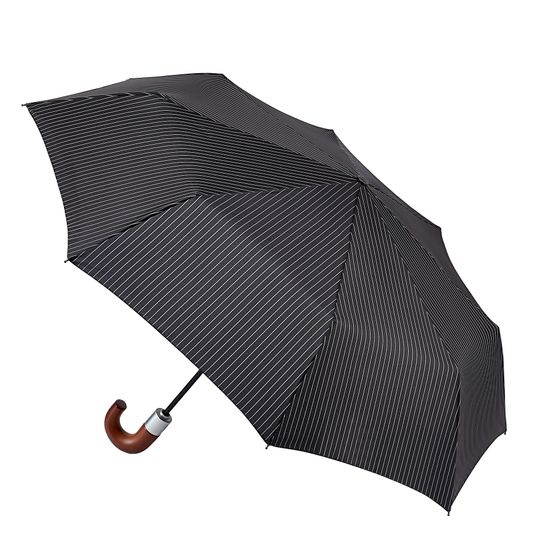 Fulton - Chelsea 2 Umbrella City Stripe Black &amp; Steel