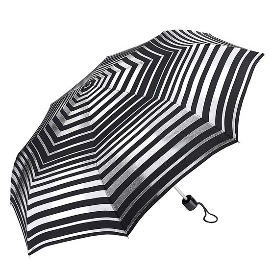 Fulton - Minilite 2 Umbrella Silver Stripes