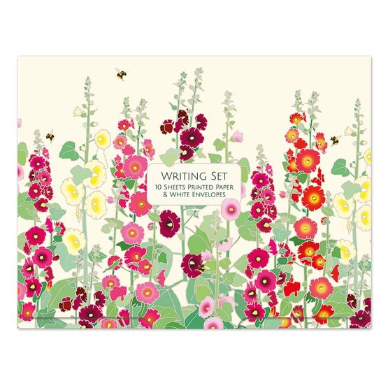 Museums &amp; Galleries - Hollyhocks Writing Set
