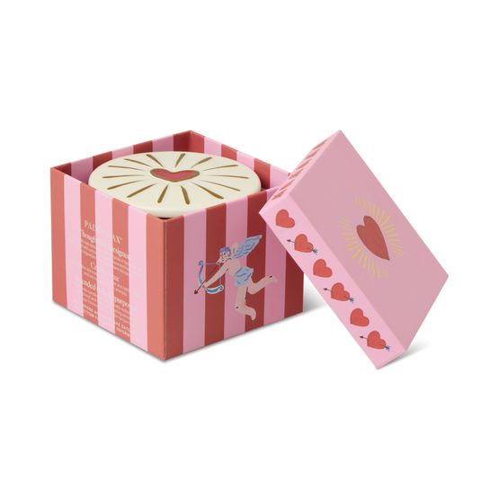 Paddywax - Charmed Red Glass Candle with Heart Ceramic Lid Wild Fig &amp; Rose