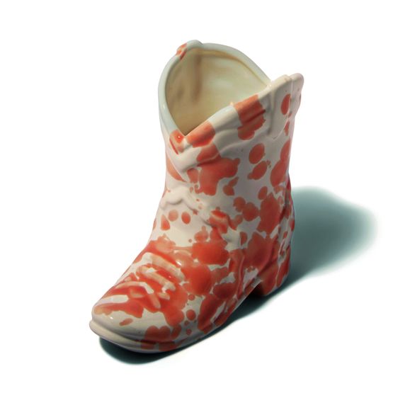Paddywax - Nashville Ceramic Boot Candle Cactus Flower