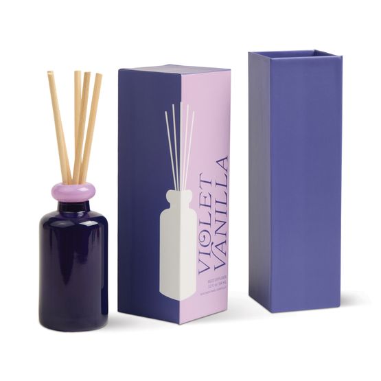 Paddywax - Stacked Glass Diffuser Purple &amp; Lavender Violet Vanilla