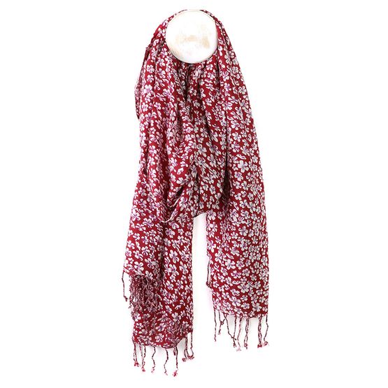 Peace Of Mind - Bright Pink Ditsy Floral Modal Scarf
