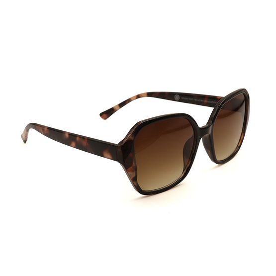 Peace Of Mind - Classic Tortoiseshell Recycled Large Square Sunglasses