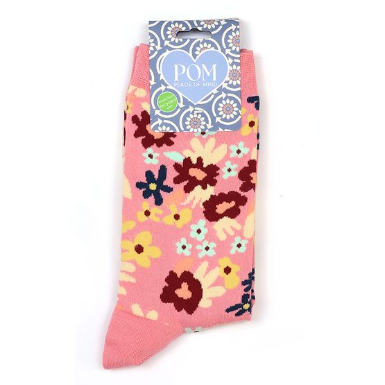 Peace Of Mind - Ankle Socks Pink Floral