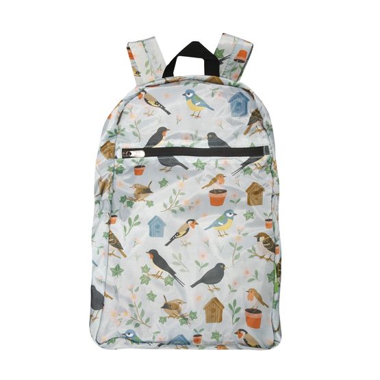 Eco Chic - Lightweight Foldable Backpack Garden Birds