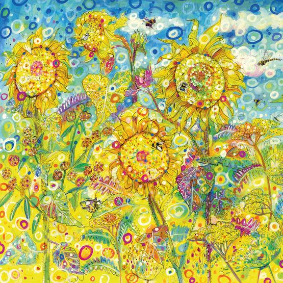 The Eco Friendly Card Co - Golden Sunflowers Card