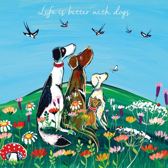 The Eco Friendly Card Co - Life is Better with Dogs Card