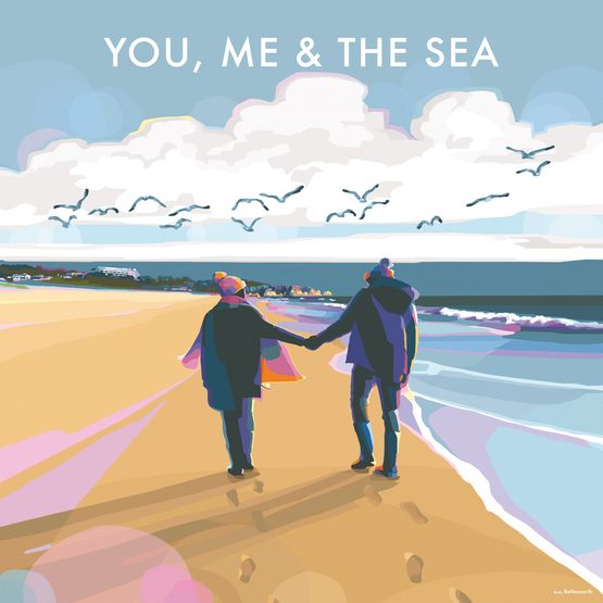 The Eco Friendly Card Co - You, Me and the Sea Card