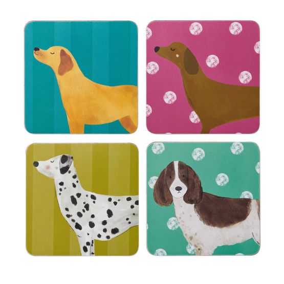 Creative Tops - Dog Print Pack of 4 Premium Coasters