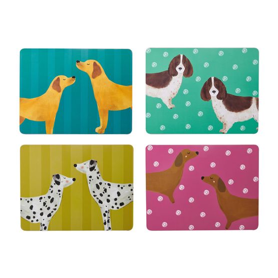 Creative Tops - Dog Print Pack of 4 Premium Placemats