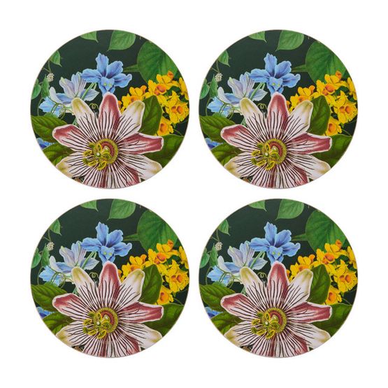 Creative Tops - Floral Pack of 4 Premium Round Coasters