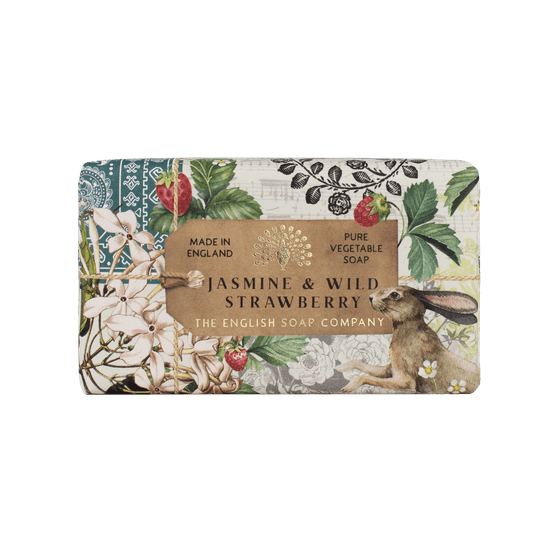English Soap Company - Anniversary Collection Jasmine &amp; Wild Strawberry Soap