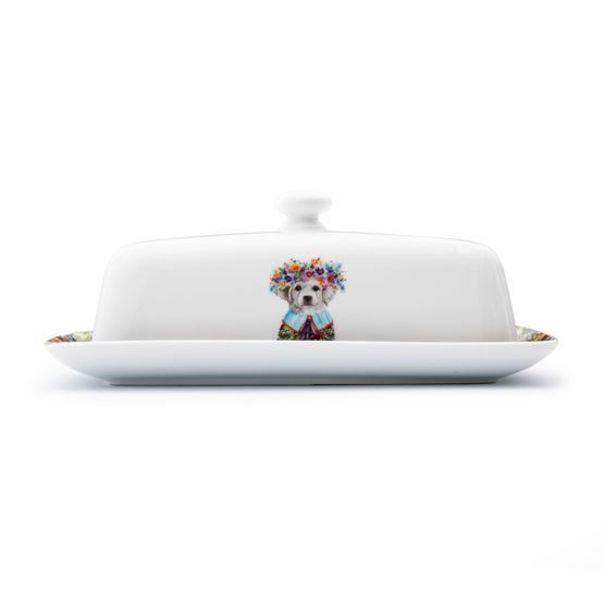 Mikasa - Tipperleyhill Porcelain Puppy Butter Dish