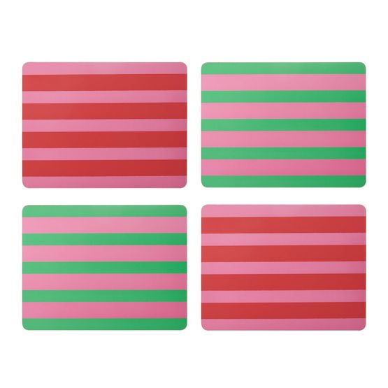 Creative Tops - Stripe Print Pack of 4 Premium Placemats
