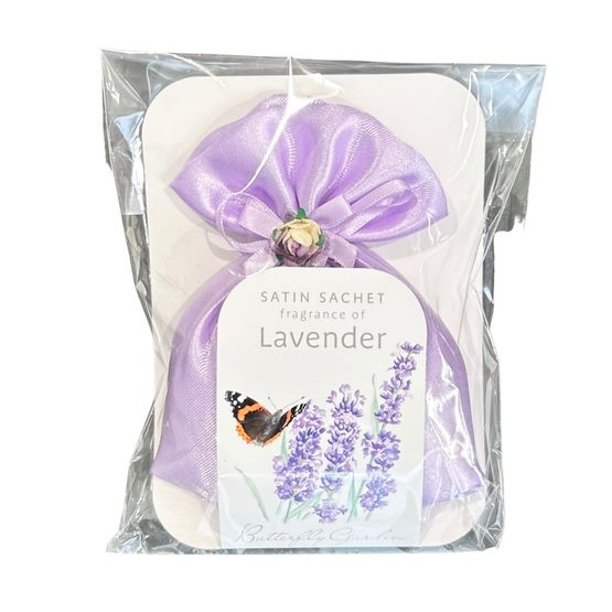 White Rose Aromatics - Butterfly Garden Lavender Fragrant Satin Bag