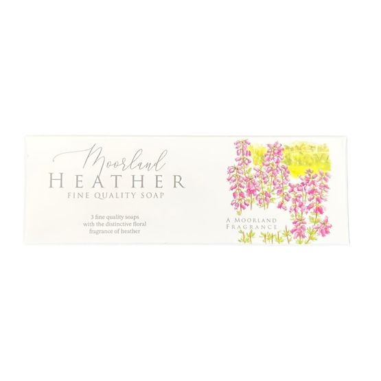 White Rose Aromatics - Moorland Wild Flowers Heather Soap 3 x 30g
