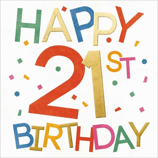 21st Birthday Confetti