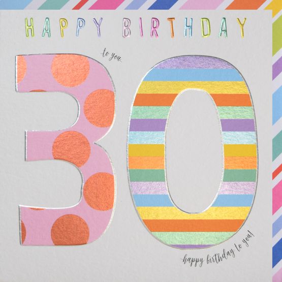 30th Birthday Card