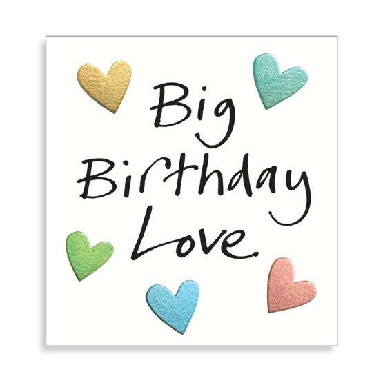 Big Birthday Love Birthday Card
