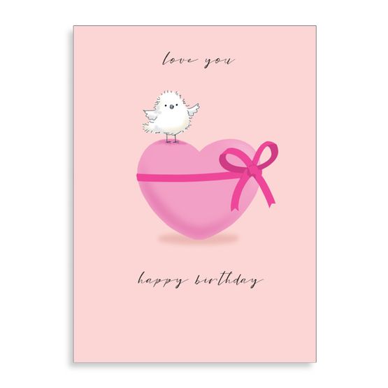Big Heart Birthday Card