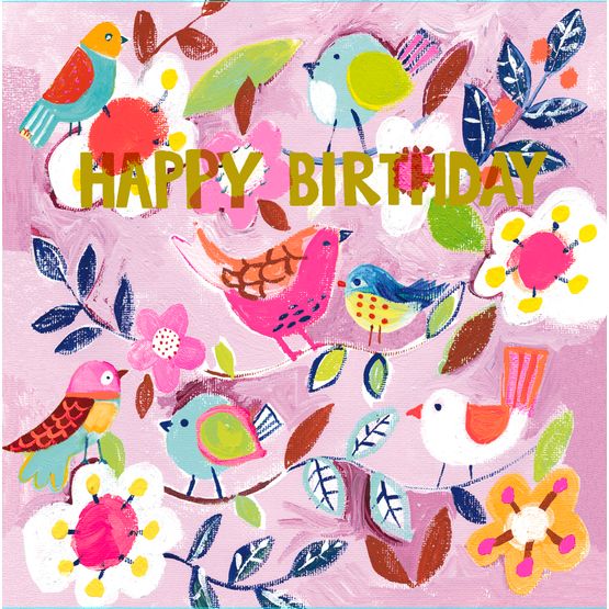 Birds Birthday Card