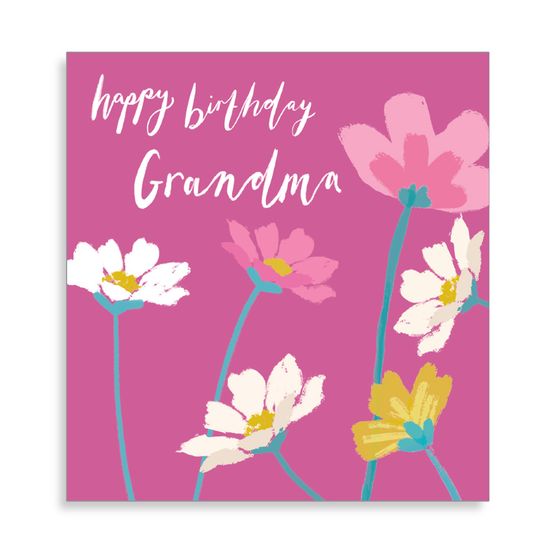 Happy Birthday Grandmother Greetings Card