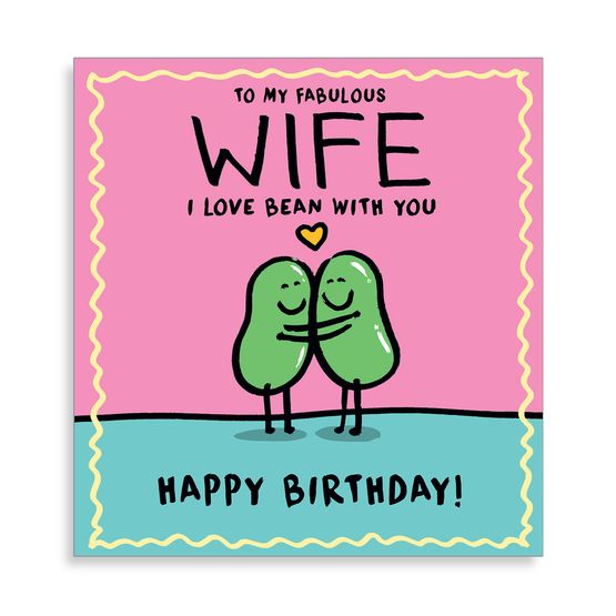 Happy Birthday Wife Greetings Card